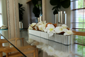 Orchidée artificielle Phalaenopsis 122 cm blanche