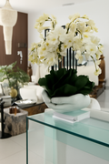 Orchidée artificielle Phalaenopsis blanche