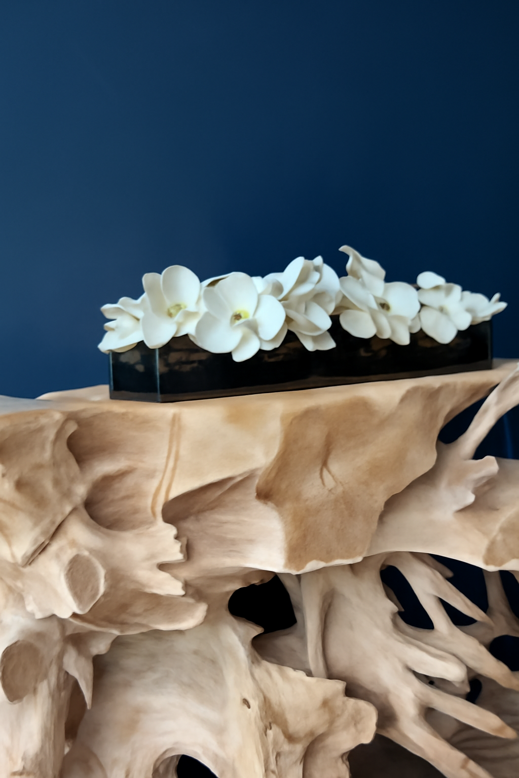 Orchidée artificielle Phalaenopsis 91 cm blanche