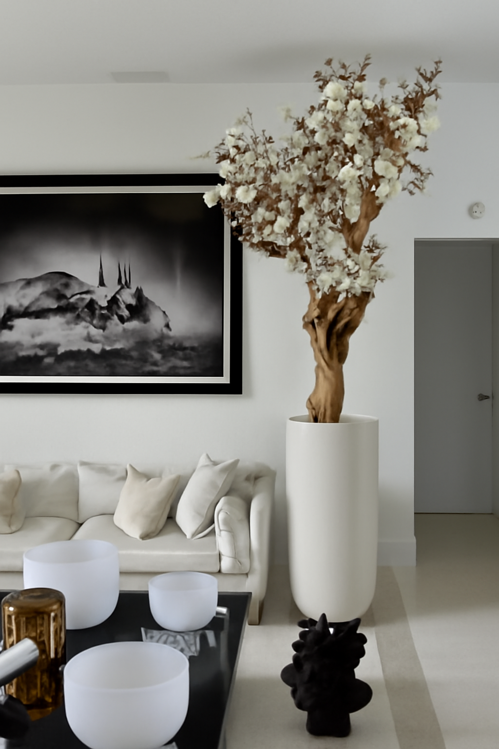 Composition Magnolia Blanc Brillant