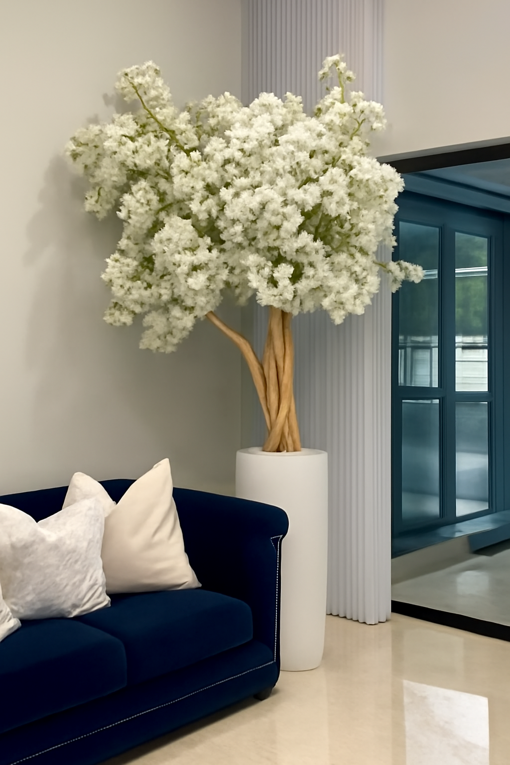 Cerisier en Fleurs Blanc Mat