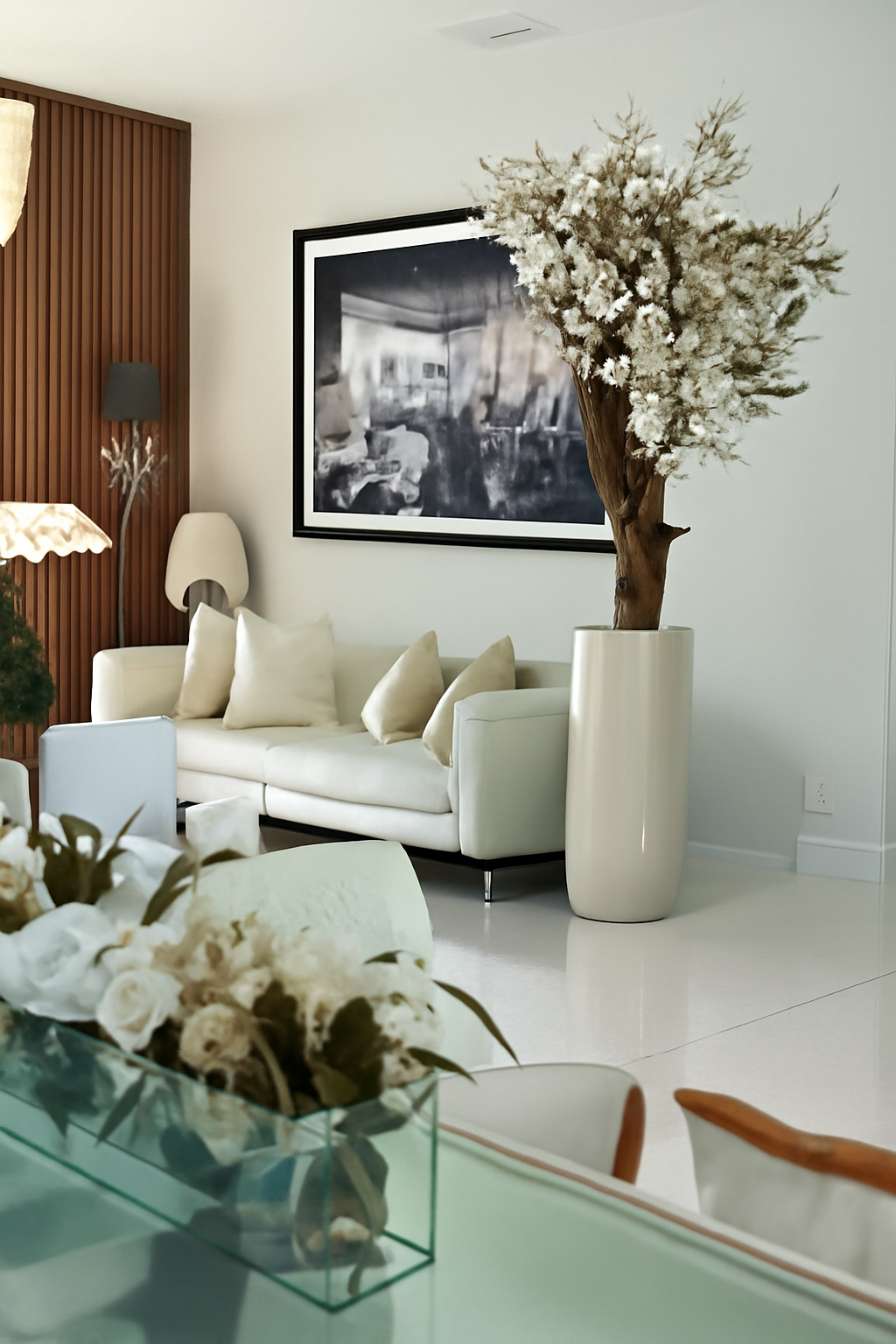 Composition Magnolia Blanc Brillant