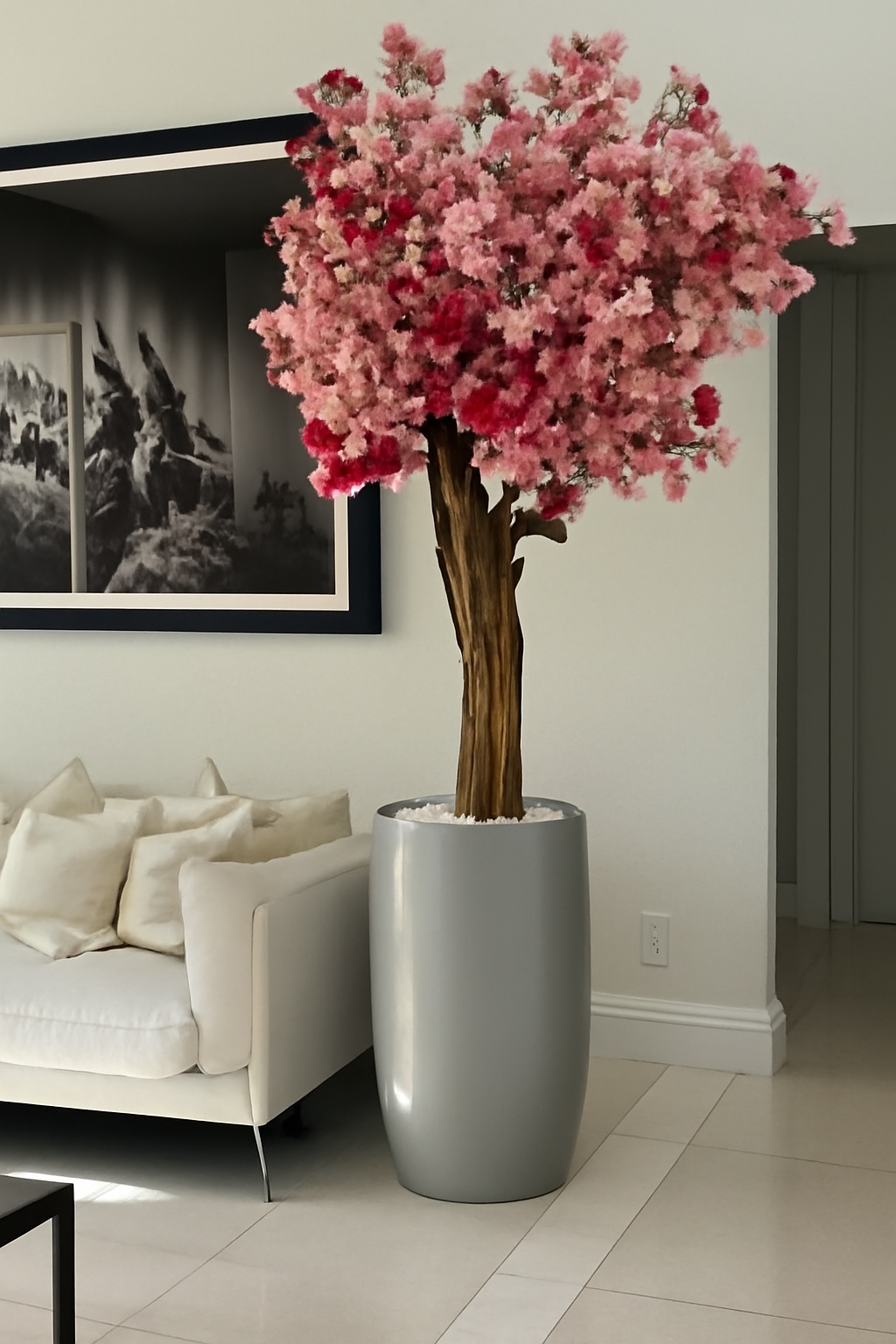 Cerisier en Fleurs Rose Brillant