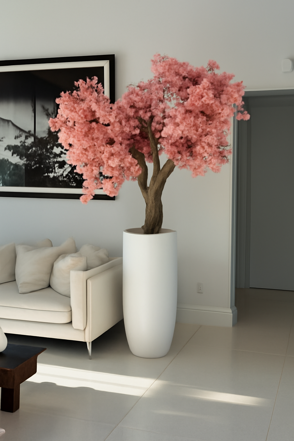 Cerisier en Fleurs Blanc Mat