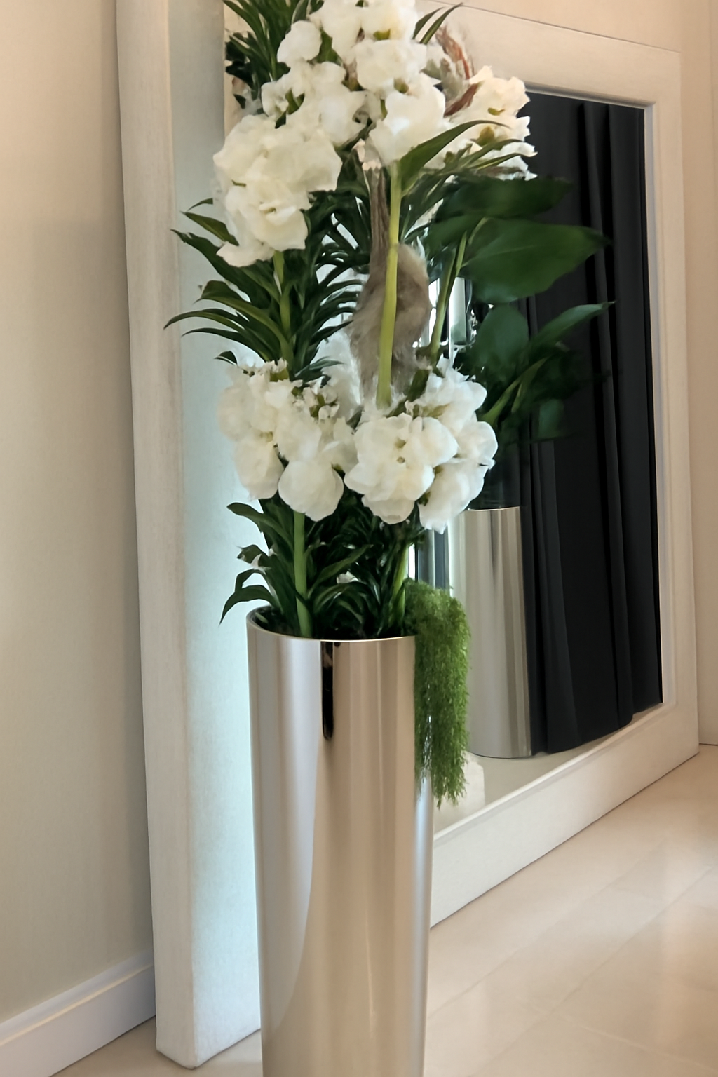 Orchidée Vanda blanche