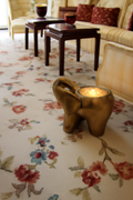 Bougie parfumée grande dorée